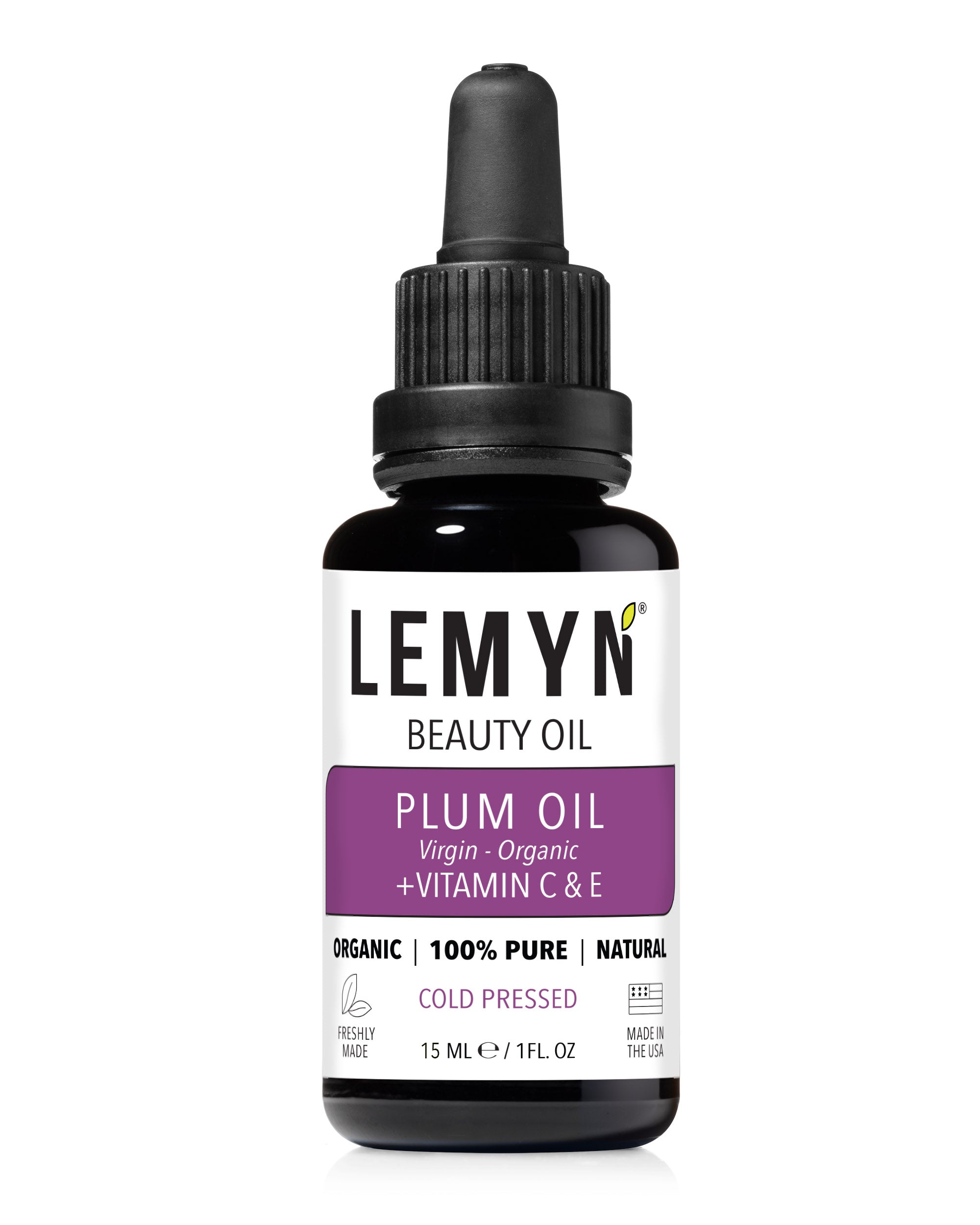 Plum Kernel Vitamin C Face Oil | Freshly Made | Vitamin C THD Supercharged | Organic